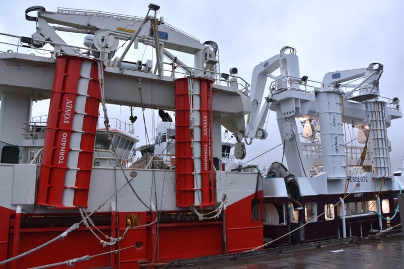 Christina S and Resolute equipped with “Tornado” pelagic trawl doors