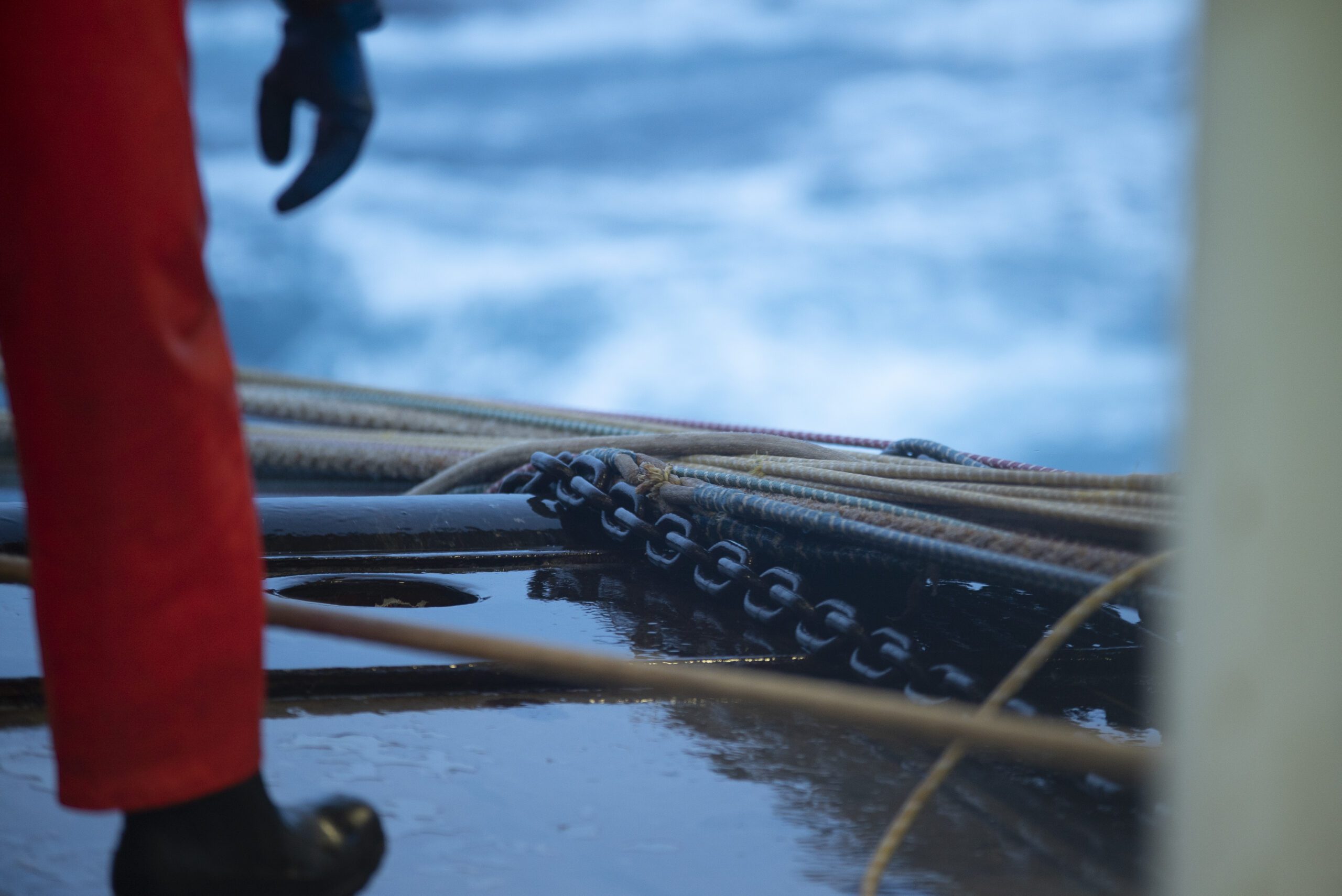 A Capto Trawl being lowered