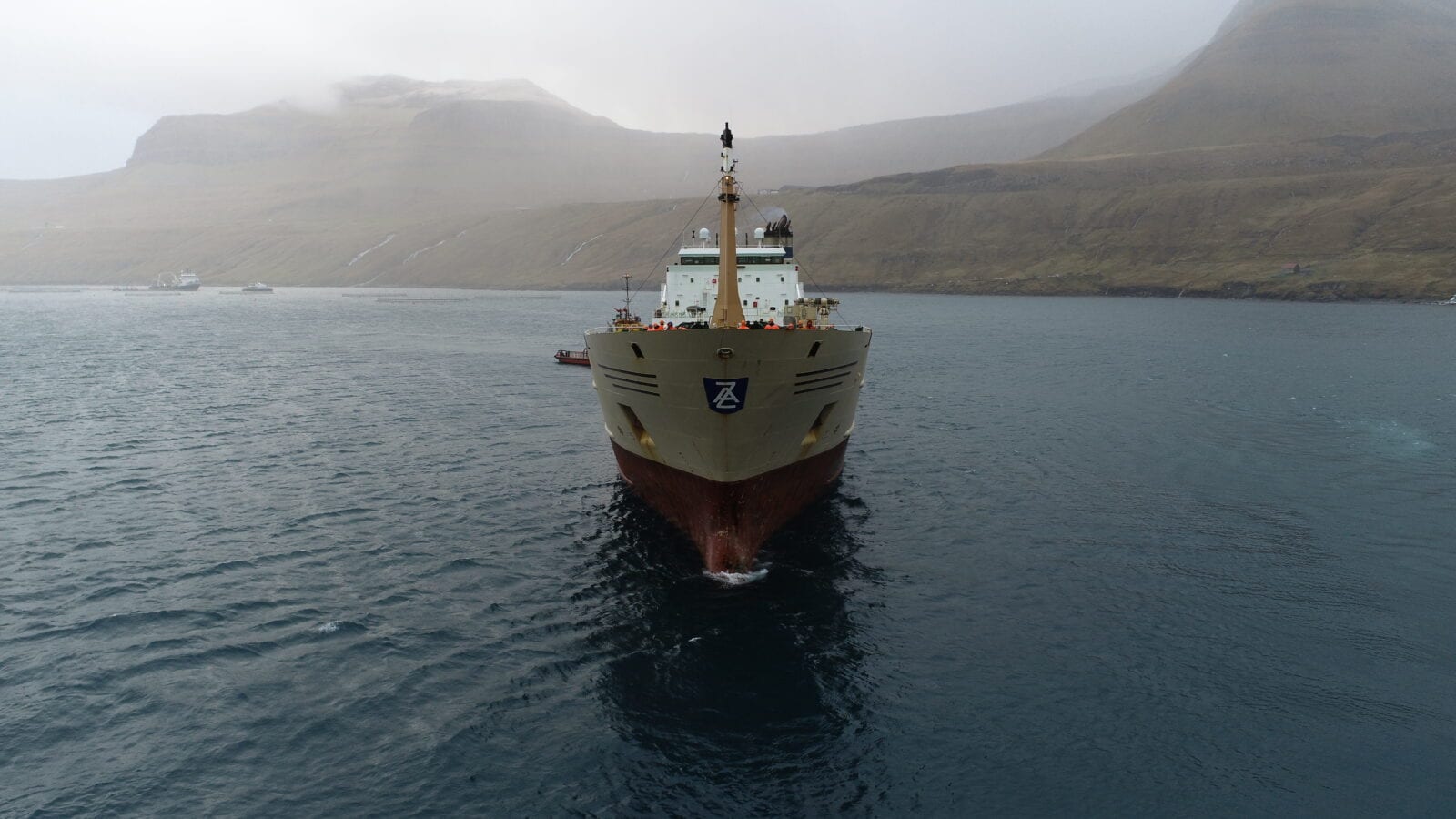 Dutch giant trawler Willem van der Zwan in Fuglafjørður, Faroe Islands