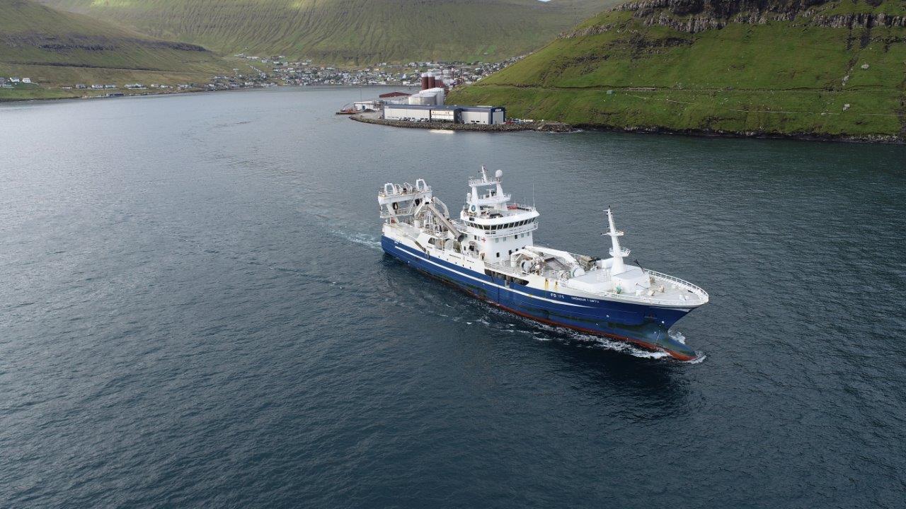 The faroese pelagic trawler Tróndur í Gøtu